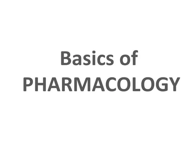 Pharmacology